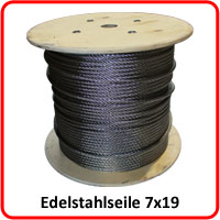 Edelstahlseile 7x19